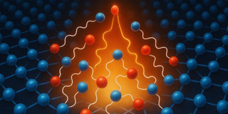 AI generated image showing nonequilibrium excitons in a semiconductor
